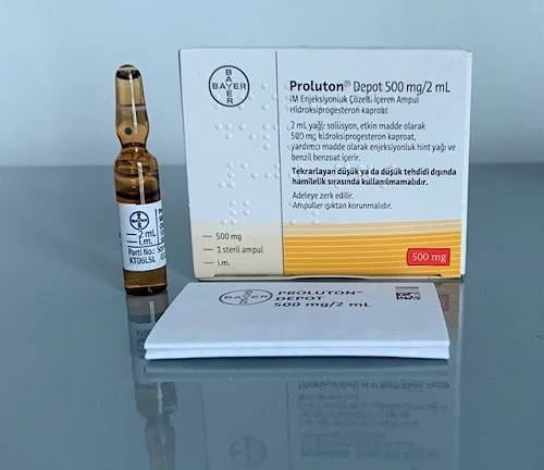 Thuốc dưỡng thai, ngăn ngừa sinh non Proluton Depot 500mg