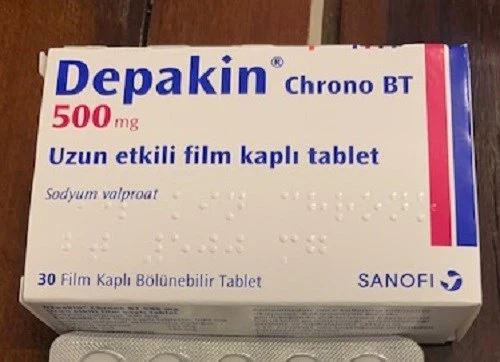 Thuốc chống động kinh, co giật Depakin Chrono BT 500mg