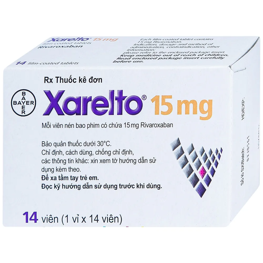 Thuốc Điều Trị Dột Quỵ Xarelto 15mg