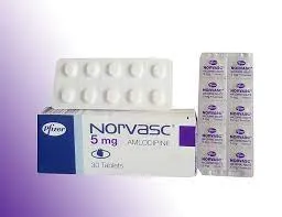 Thuốc điều trị tăng huyết áp, đau thắt ngực Norvasc 10mg