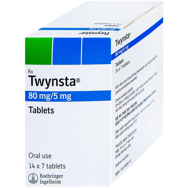 Thuốc Điều trị tăng huyết áp vô căn  Twynsta 80mg/5mg