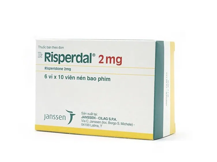 Thuốc trị tâm thần phân liệt Risperdal 2mg