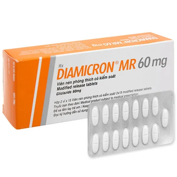 Thuốc điều trị tiểu đường Diamicron MR 60mg 