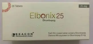 Thuốc điều trị giảm tiểu cầu và thiếu máu Elbonix 25mg