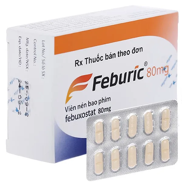 Thuốc điều trị bệnh gút Feburic 80mg